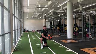 Half Kneeling Med Ball Rotational Throw - Exercise Demo
