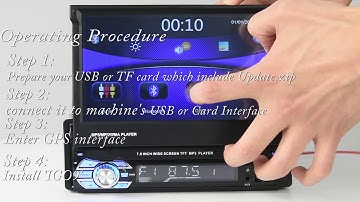 Wince system car mp5 play how to use igo map, hope this video can help you