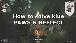 MK1 Invasions - How to solve klue PAWS & REFLECT in Living Forest mesa
