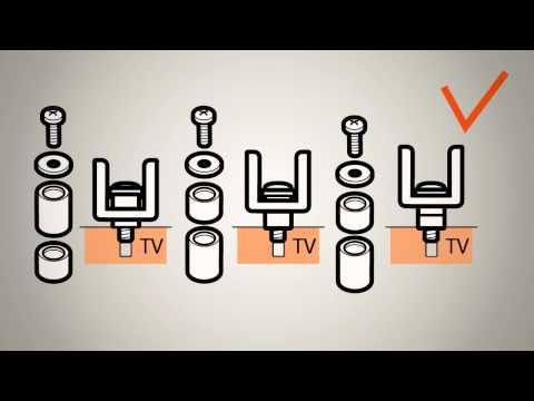 Видео об установке кронштейнов Vogel's WALL 1215 и WALL 1315