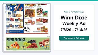 Winn Dixie Weekly Ad (7/8/26 - 7/14/26) Top Deals