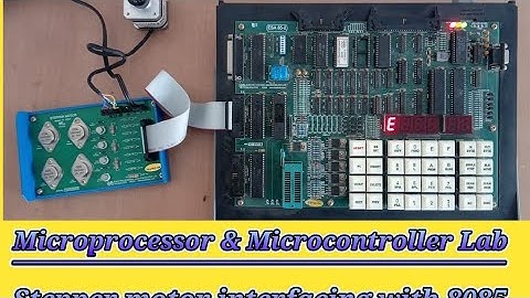 Stepper motor interfacing with 8085 Microprocessor