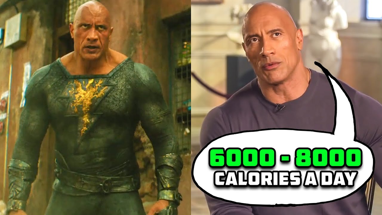8000 Calories!? The Rock On What It Takes To Get His Black Adam Physique At 50 Years Old