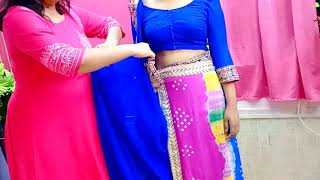 Parlour जैसी Stylish saree with Chuni ghar पर पहने !! Stylish saree with duppta !! Style with saree