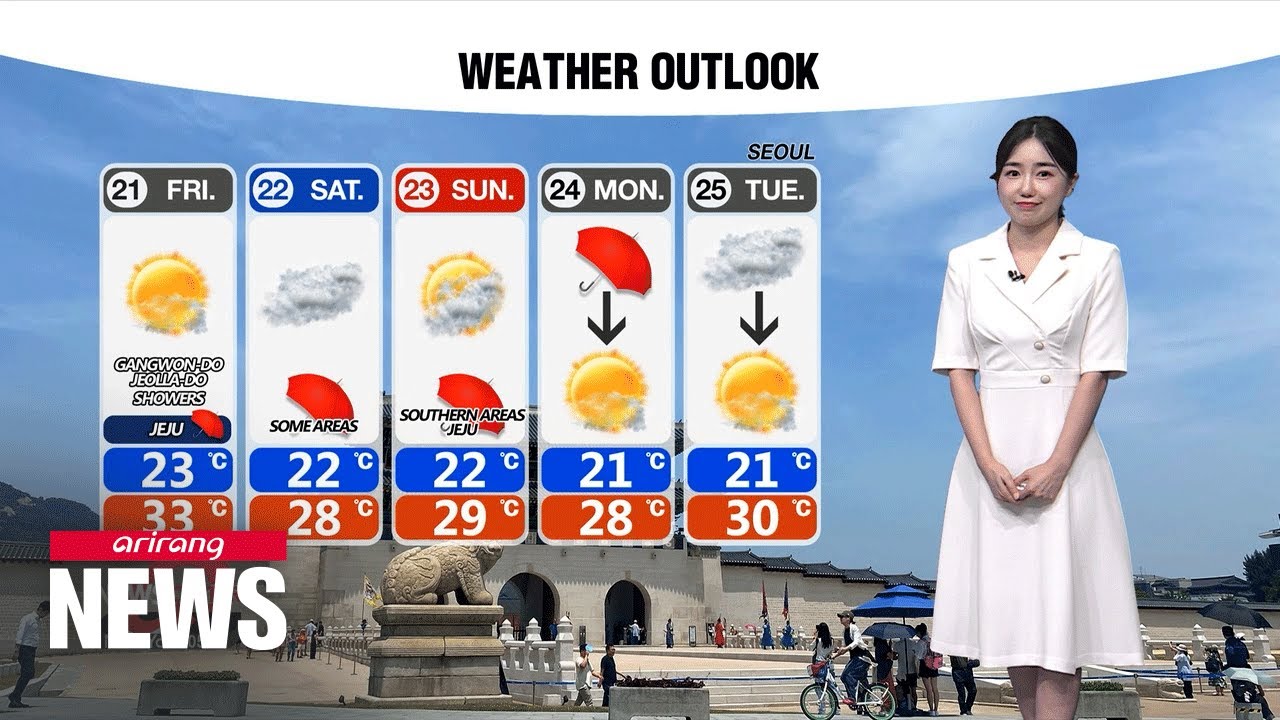 [Weather] Heavy rain on Jeju Island, heatwave continues tomorrow - YouTube