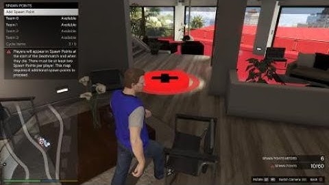 GTA Creator How To Place Team Start Points And Spawn Points In Restricted Areas.