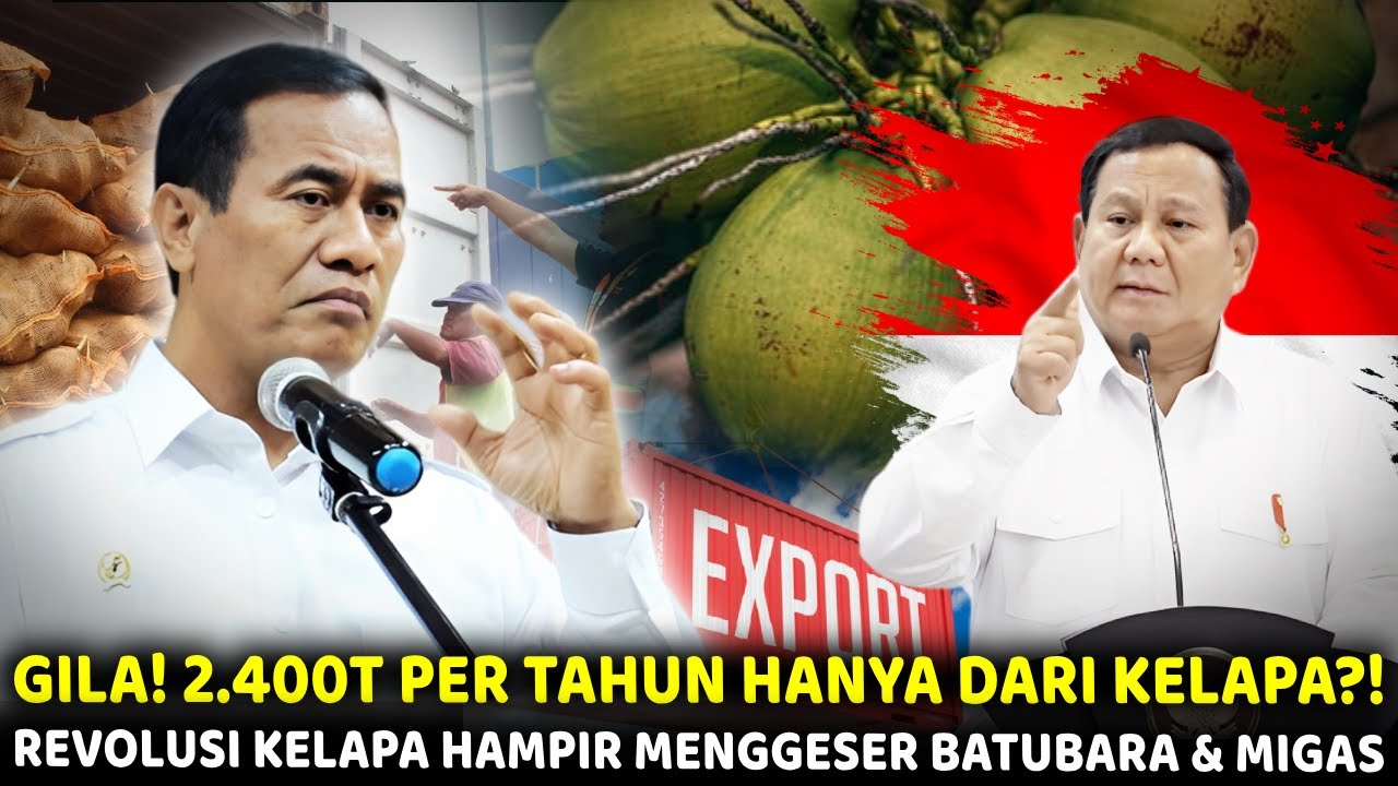 GEGER! Amran Ungkap Strategi Hilirisasi Kelapa Raup 2.400T - Bakal Melampaui Sektor Batubara & Migas