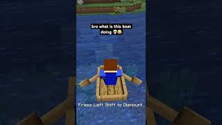 Bro This Boat Is Crazy #minecraft #minecraftshorts #funny #gaming #shorts #boat #glitch