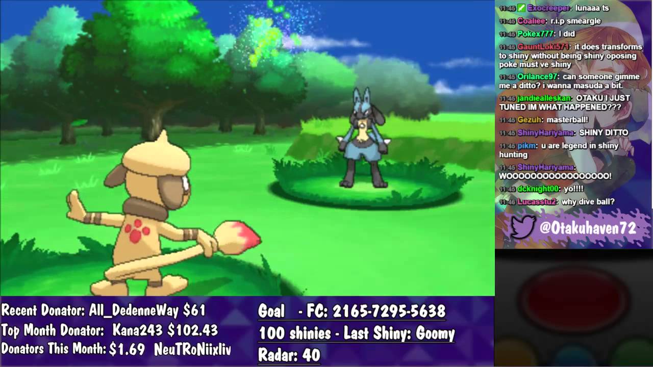 Pokemon X Shiny Ditto Chain 40 - YouTube
