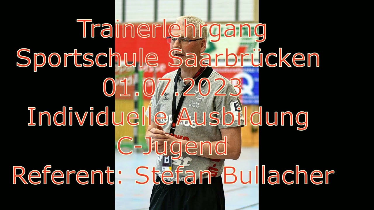 Handball Trainerfortbildung Individuelle Ausbildung C-Jugend
