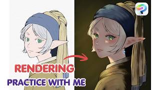 Color Rendering Practice With Me [Clip Studio Paint, lofi music]