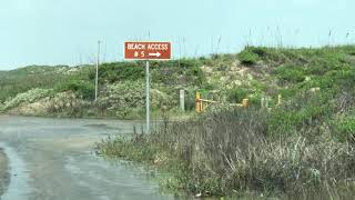 South Padre Island beach access #5 closed high tide 09/19/2020