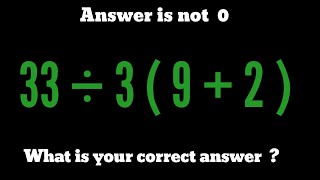 33÷3(9+2) = This Math Trick Will Blow Your Mind! @educationalstream-z4h |Simplify Algebraic |