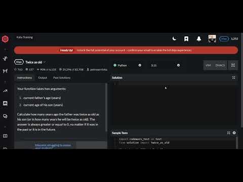 Codewars | Twice as old | Python 8 kyu
