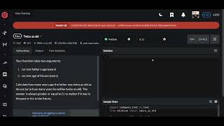 Codewars | Twice as old | Python 8 kyu Net Worth