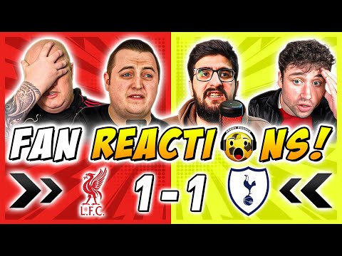 Liverpool Fans GUTTED 🤣 Reactions to Liverpool 1-1 Tottenham | Premier League Fan Reactions thumbnail