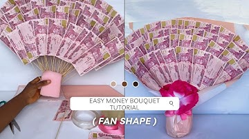 How to make a Money Bouquet & Money fan/Money Bouquet tutorial/How to Make a Fan Shape Money Bouquet
