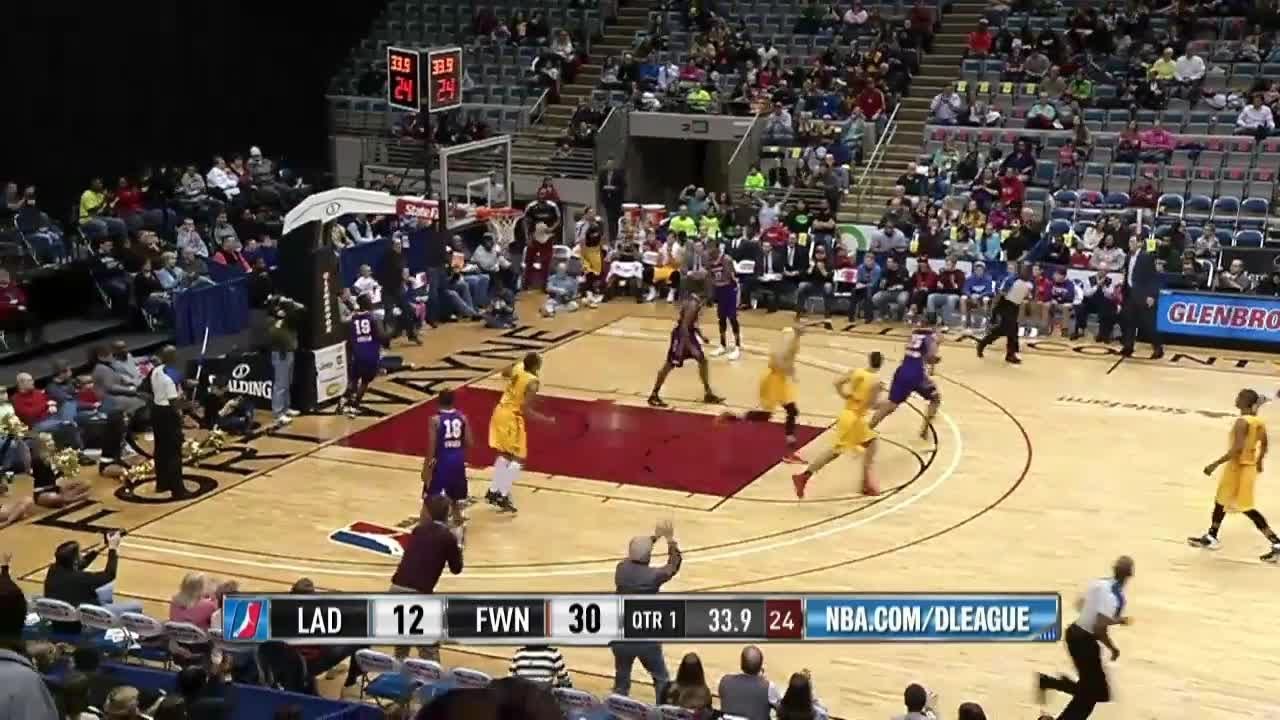 Highlight Video of Tim Ohlbrecht (21 points) vs. Los Angeles D-Fenders ,4/4/2014