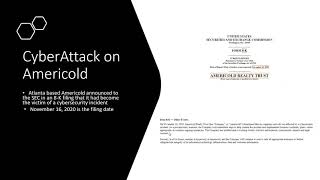Americold had a CyberAttack