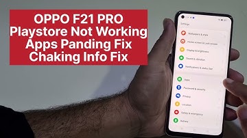 Oppo F21 Pro Playstore Not Working Chaking Info Or Apps Panding Error Fix