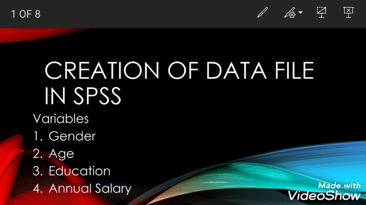 Entering Variables in the Variable View of SPSS Data Editor - YouTube