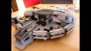 lego wars star ship space falcon millenium