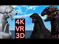 【MMD VR180】MechaGodzilla VS Shin Godzilla & Godzilla1991(メカゴジラ VS シンゴジラ & ゴジラ1991)
