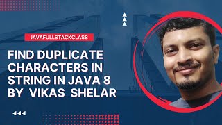 find duplicate character in String in Java 8