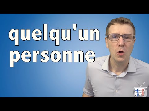 EXERCICE - quelqu'un personne exercice en français facile - podcast francais facile
