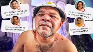 GALO CEGO SE IRRITA COMENTÁRIOS SAFAD0S DE INSCRITOS 🤣🤣 | RESENHAS DO GALO CEGO