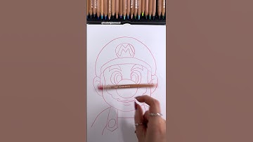 Super Mario Drawing Transition Result! #shorts