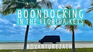 Vanlife: Florida Keys Ep 1: How difficult is it? Boondocking for Free, Finding Showers, and water.