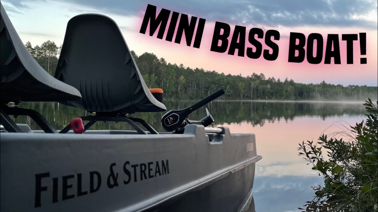 Mini Plastic Bass Boat! Field & Stream Angler 8 YouTube