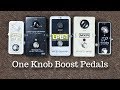 ONE KNOB BOOST PEDALS: MC401 vs Micro Amp vs EP Booster vs Spark Booster Mini vs EHX LPB-1