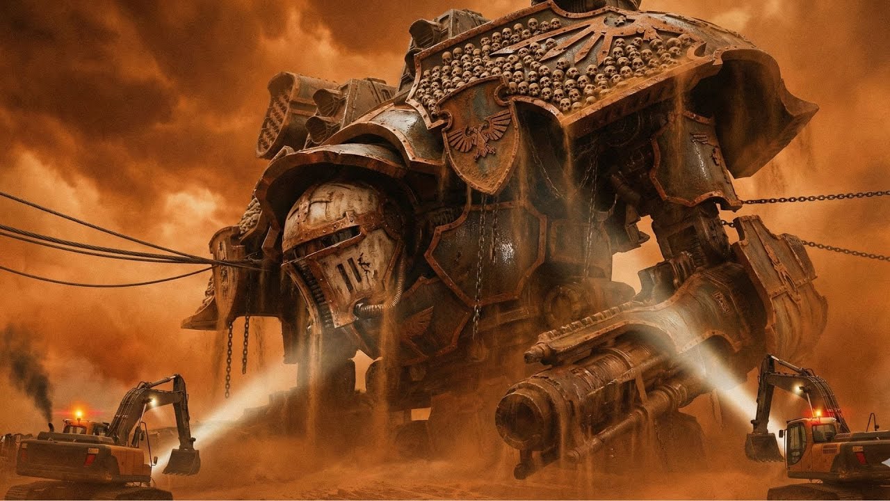 DIGGING UP A WARLORD TITAN: Restoring a Buried "God-Engine" in Radioactive Sand | ASMR