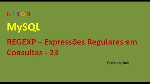 MySQL - REGEXP - Regular Expressions in Queries - 23
