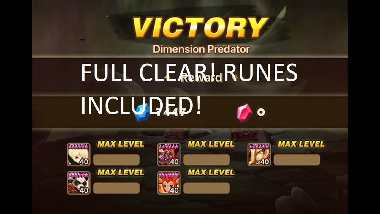 November Dimension Predator Guide! Which Team I Used! My Runes Included!! (Summoners War)