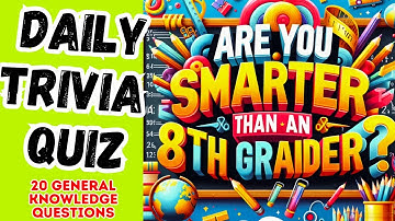 Are You Smarter Than a 8th Grader? #pubquiz #triviaquestions #dailyquiz