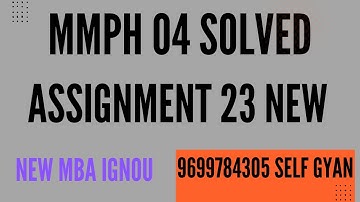 ignou mmph 04  solved assignment 2022-23  pdf
