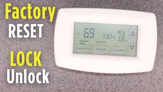 Factory RESET & Lock Unlock | Honeywell RTH7600D Programmable Thermostat