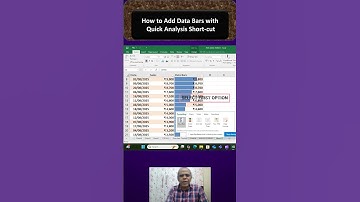 Excel Magic Trick #8: Add Data Bars with Ctrl + Q & Conditional Formatting!