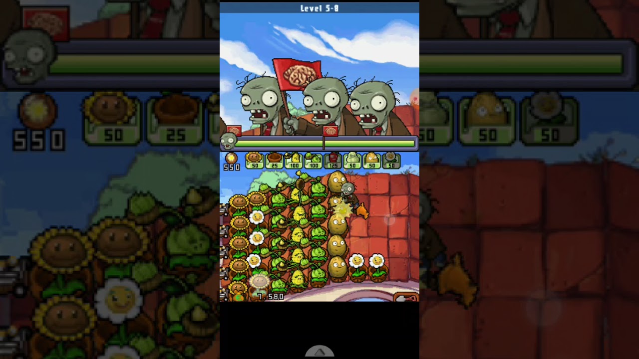 In pvz nds, Dr  Zomboss is more harder than before, pvz nds last 2 levels and zomboss