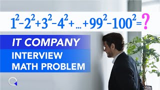 Elegant MATH PROBLEM from an IT Job Interview. A Math Trick to Know!