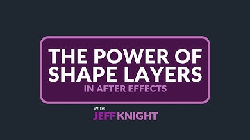 The POWER OF SHAPE LAYERS in After Effects | Motion Graphics Course