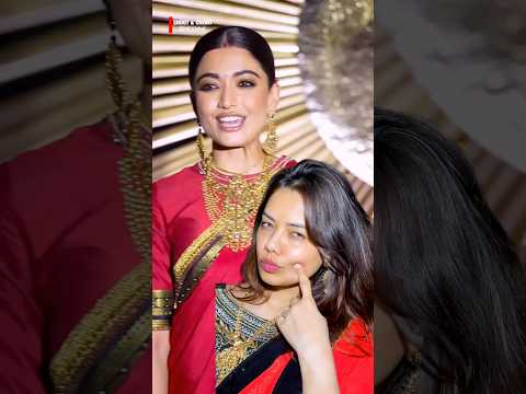 Rashmika’s reception look🌹 #rashmika #rashmikamandanna #southindianmakeup