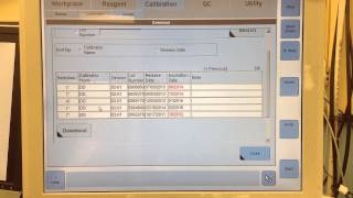 How to download a new lot of calibrator for the Cobas 6000