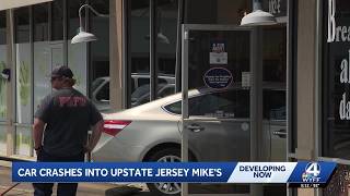 Car crashes into South Carolina Jersey Mike's restaurant