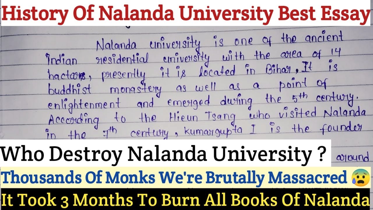 nalanda university essay in english