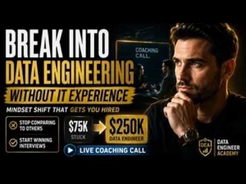 How to Break Into Data Engineering With No IT Background (Live Coaching Call)