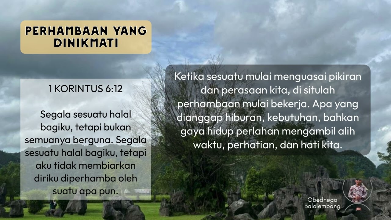 PERHAMBAAN YANG DINIKMATI